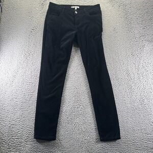 Jennifer Lopez Pant Womens 8 Black Cotton Chino Skinny Business Stretch Preppy